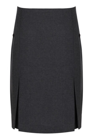 Grey Twin Pleat Skirt