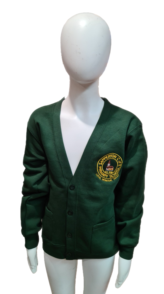 School Cardigan - Green